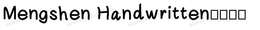 Mengshen Handwritten字体转换